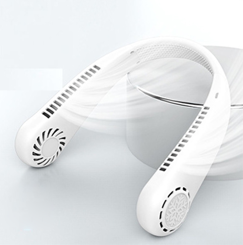 White silicone neck fan (including battery, rechargeable)200 * 145 * 60MM
