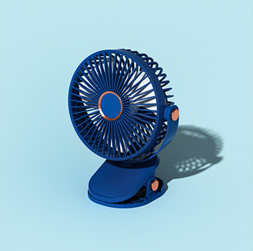 Blue, multi-function can clip small fan [ including battery, rechargeable ]175 * 112 * 210mm