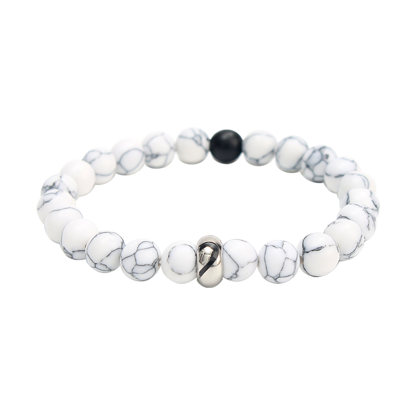 3:Stainless steel love white pine bracelet single