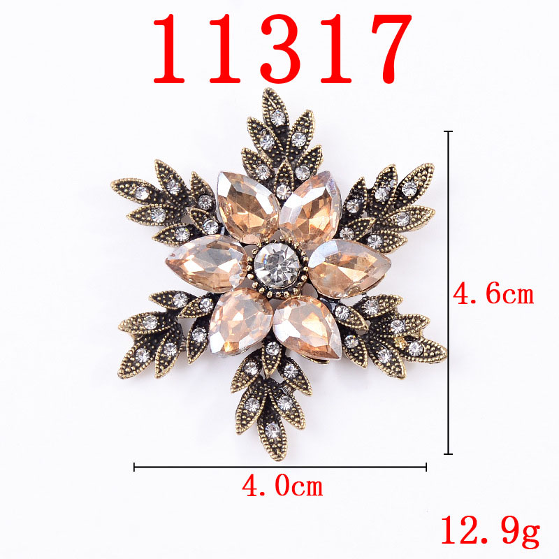 11317 gold, Champagne Crystal-46 * 40mm