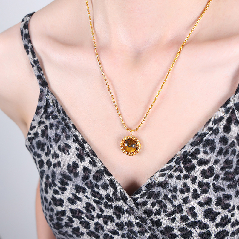 Gold Tiger's eye necklace
