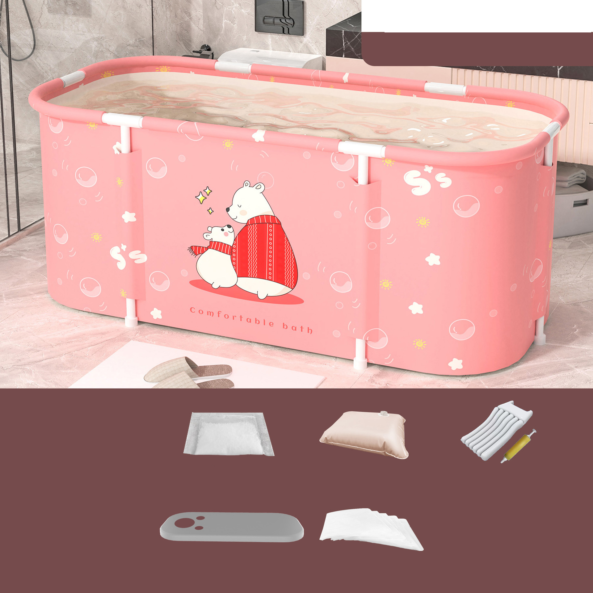 Polar Bear [Set 2: Standard cushion pump Bath cover Bath bag *10]