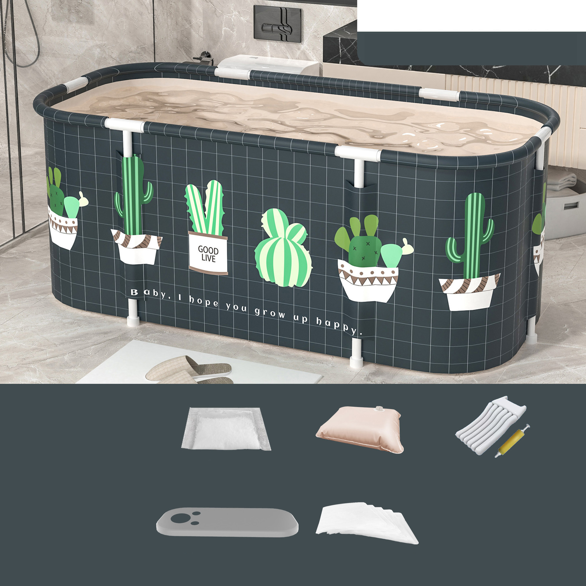 Cactus Set 2: Standard cushion pump bath cover Bath bag *10