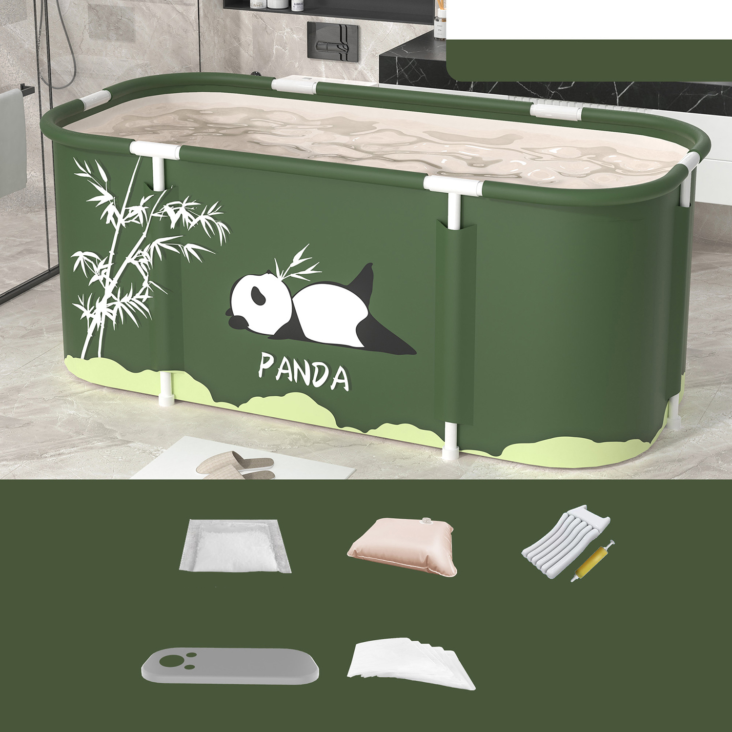 Panda  Set 2: Standard cushion, pump, bath cover, bath bag *10