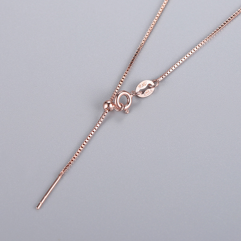 2:Rose Gold (0.8 mm chain width)