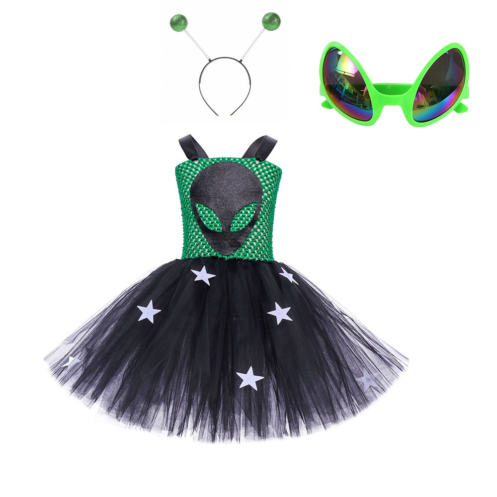 Alien dress headband glasses