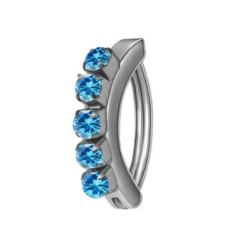 3:Steel color lake blue diamond