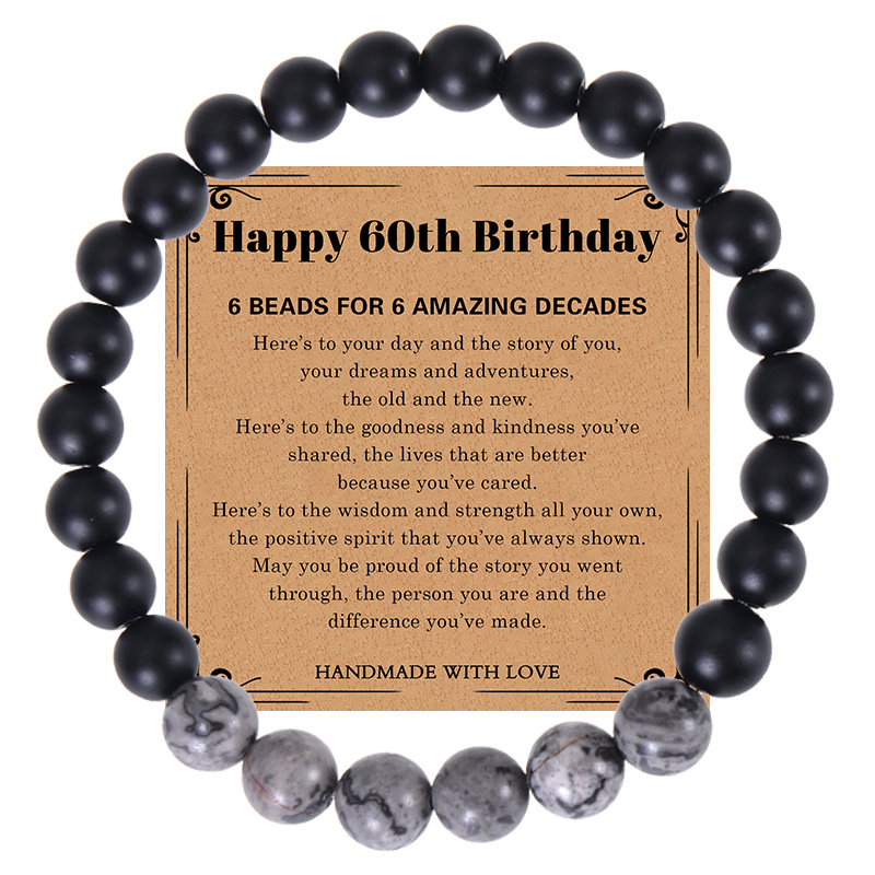 60th birthday bracelet