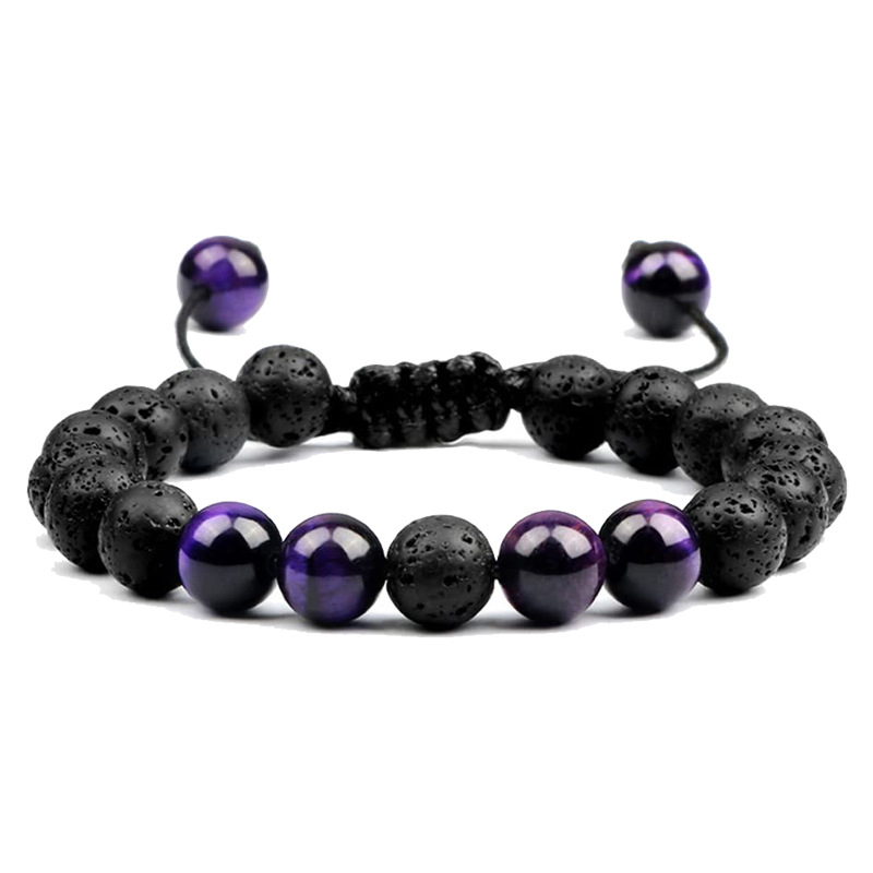 Purple Tiger Eye Stone Bracelet -1
