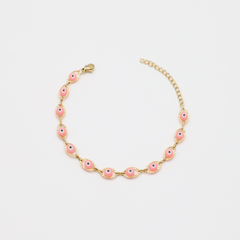 Bracelet-pink length 17   5cm
