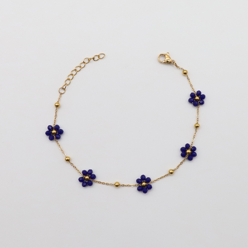 4:Blue - bracelet length 15   3cm