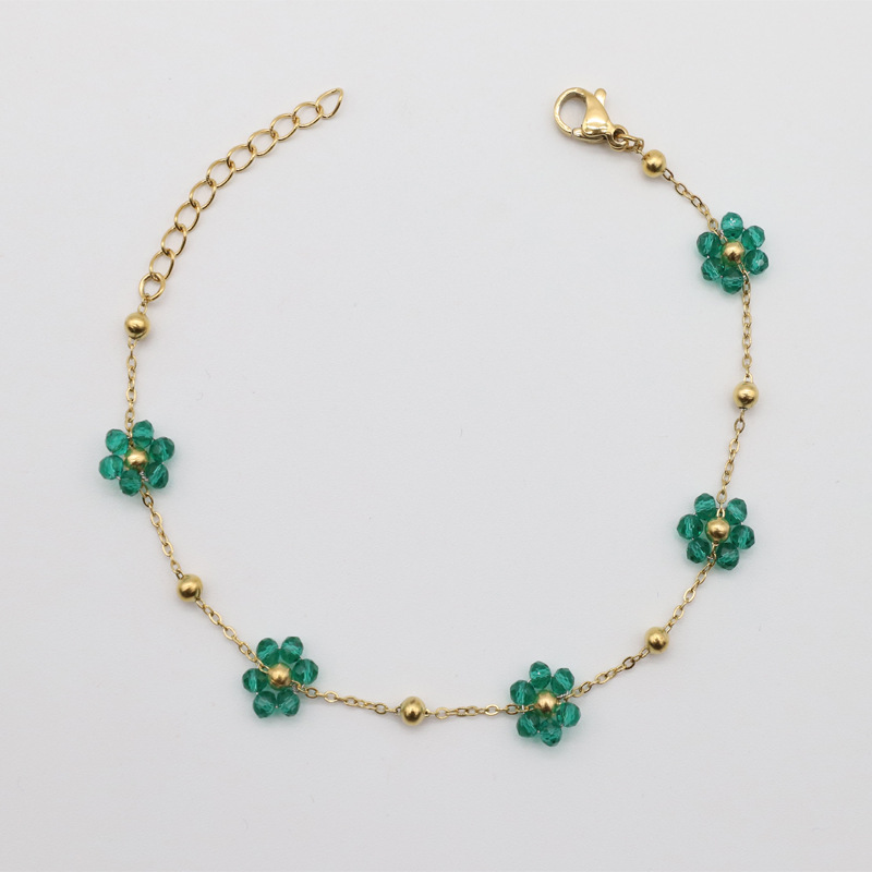 Green - Bracelet length 15   3cm