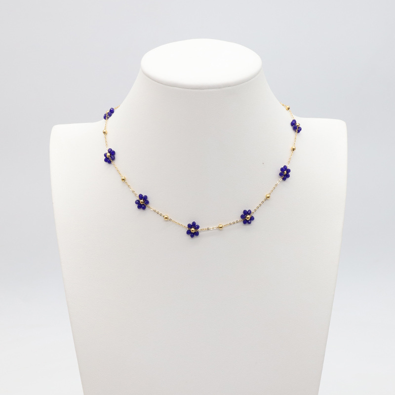 Blue - Necklace length 45   5cm