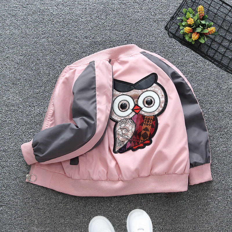 Owl coat is pink