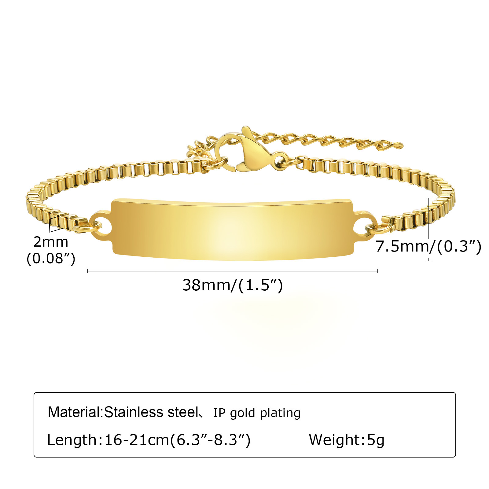 BR-1540 Gold length 16 5CM