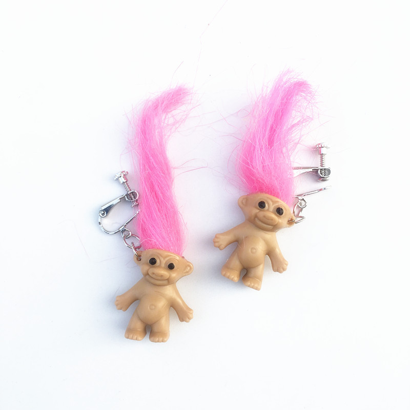 Pink ear clips