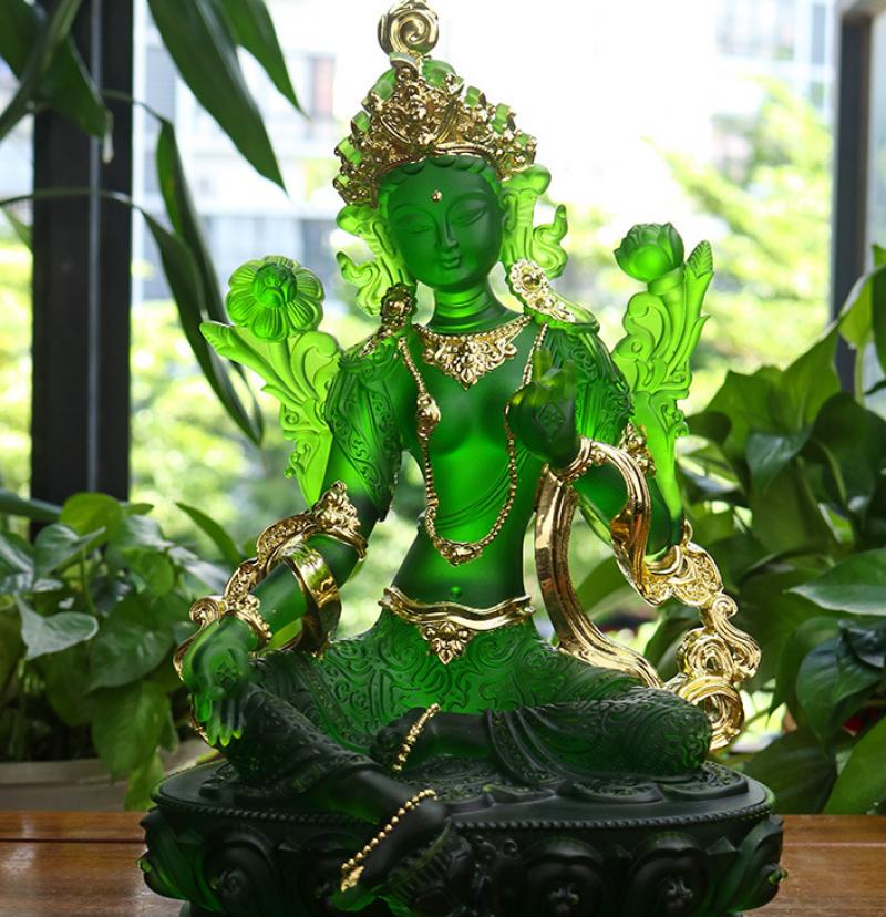 Height 30cm gold green Tara