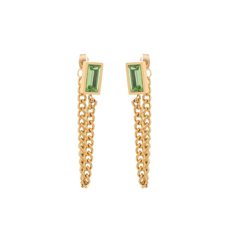 7:green earrings