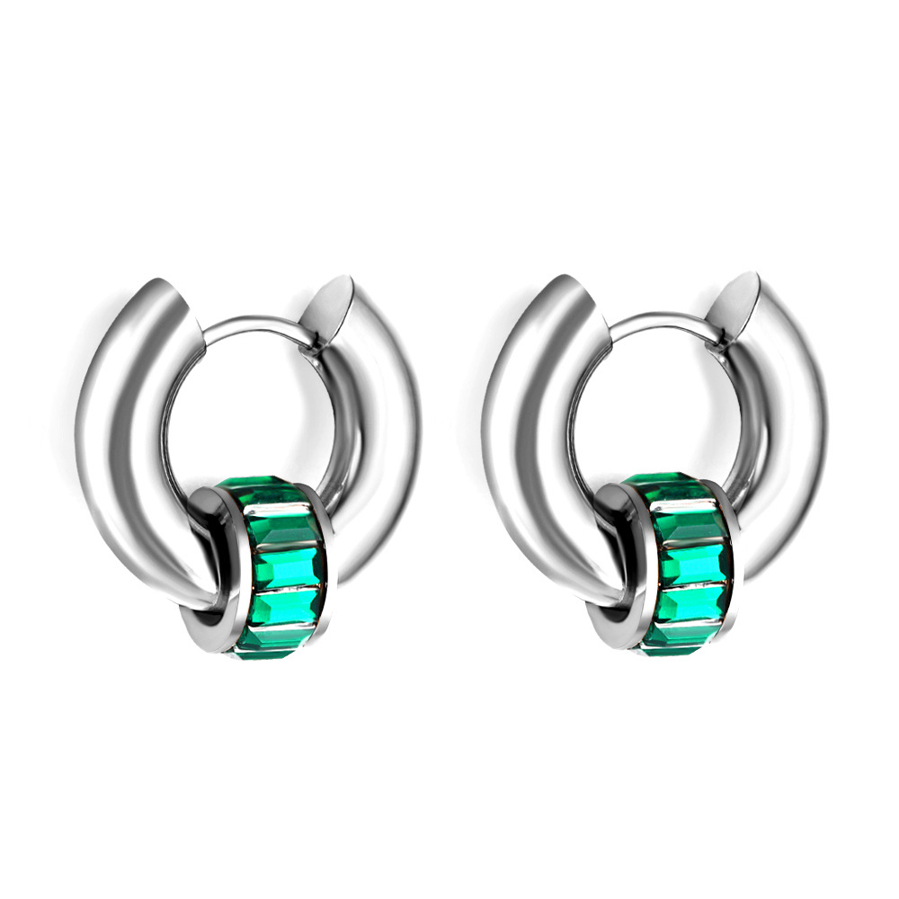5:Green Diamond Circle steel color