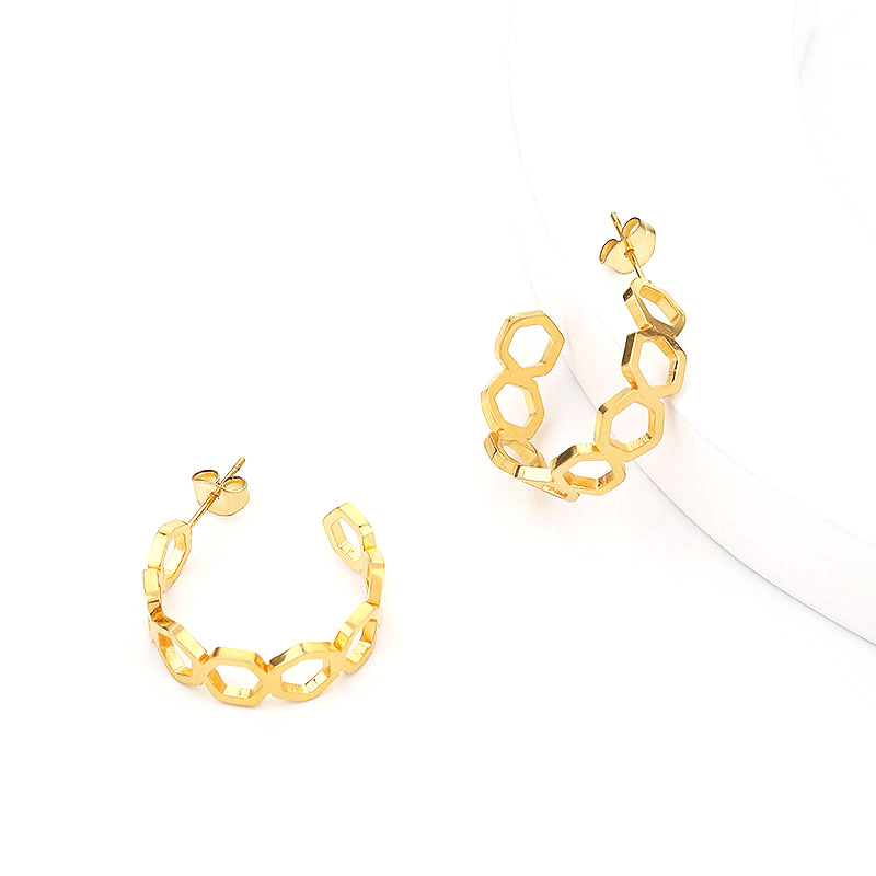 4:Geometric earrings
