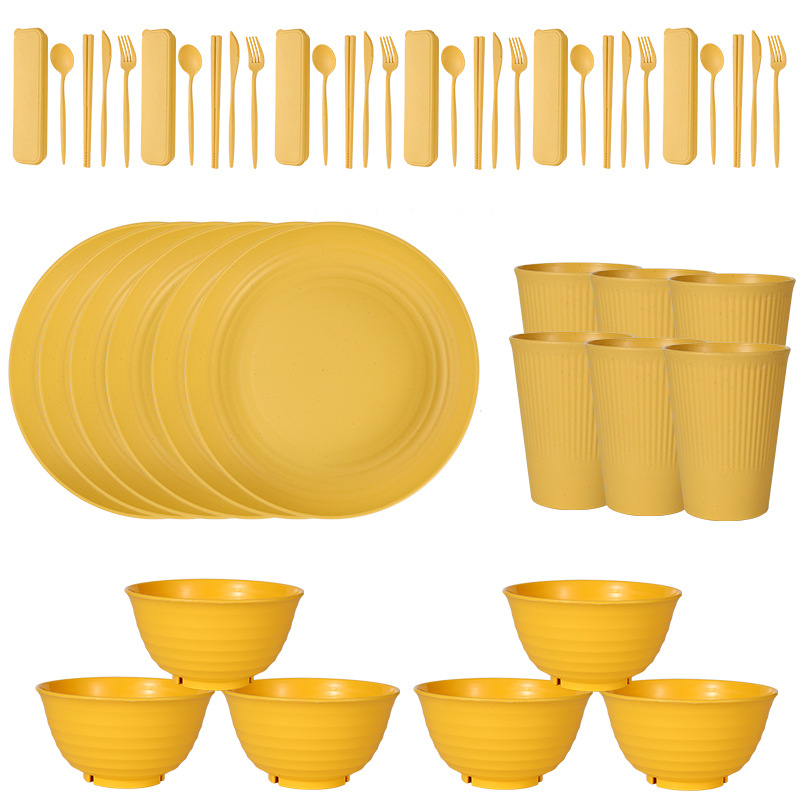 Yellow 48PCs/set for 6 people