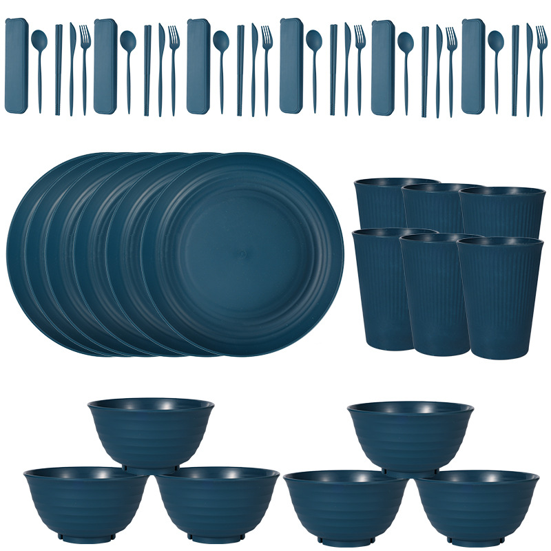 Dark blue 48PCs/set for 6 people