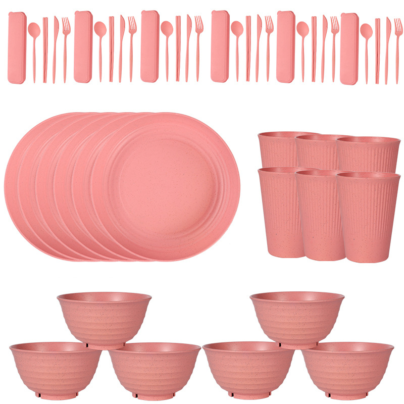 pink 48PCs/set for 6 people