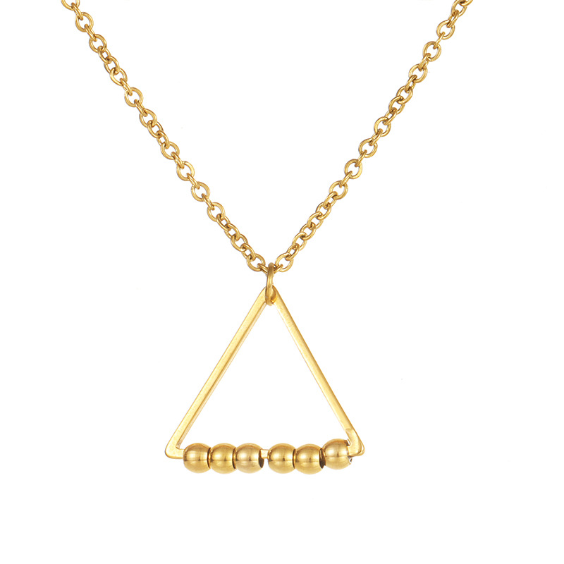 Triangular necklace (gold)