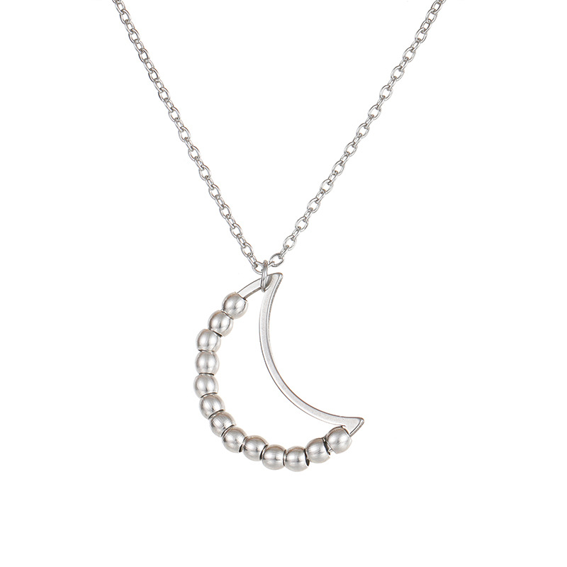 Moon necklace (silver)
