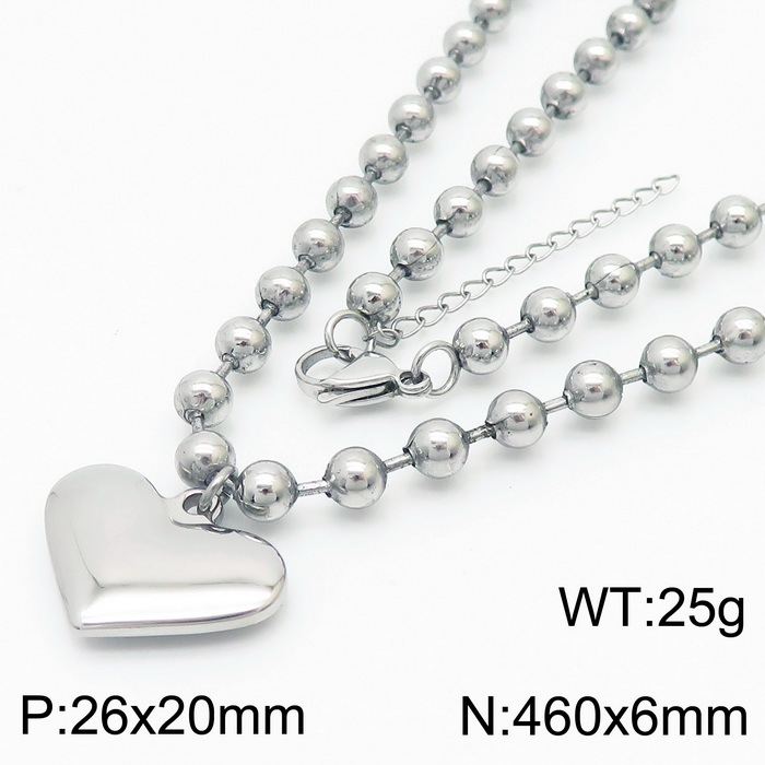 Steel necklace KN234437-Z