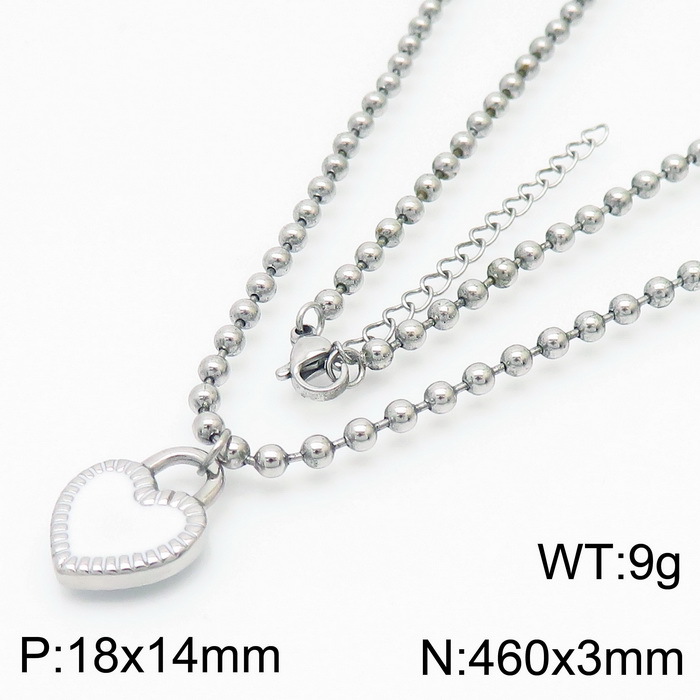 8:Steel necklace KN234401-Z