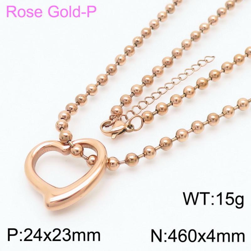 Rose gold necklace KN234443-Z