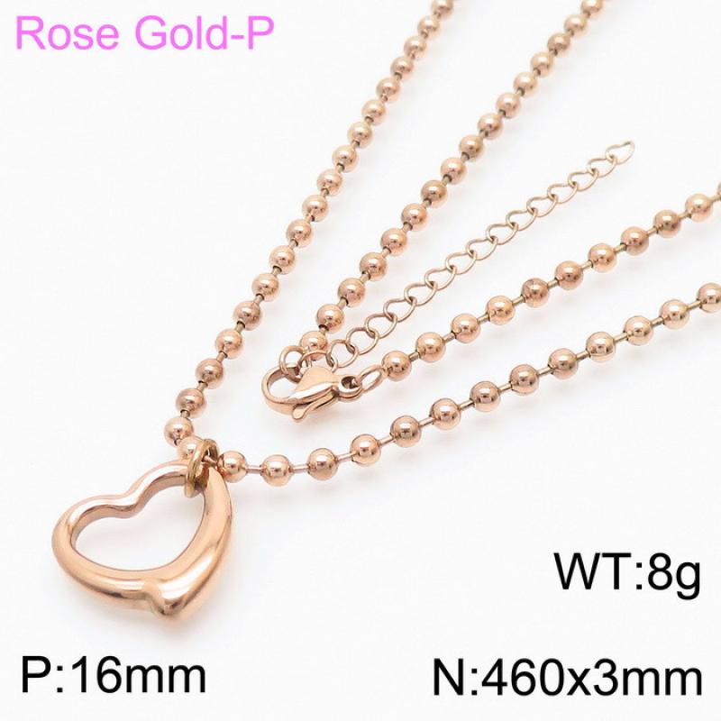 Rose gold necklace KN234390-Z