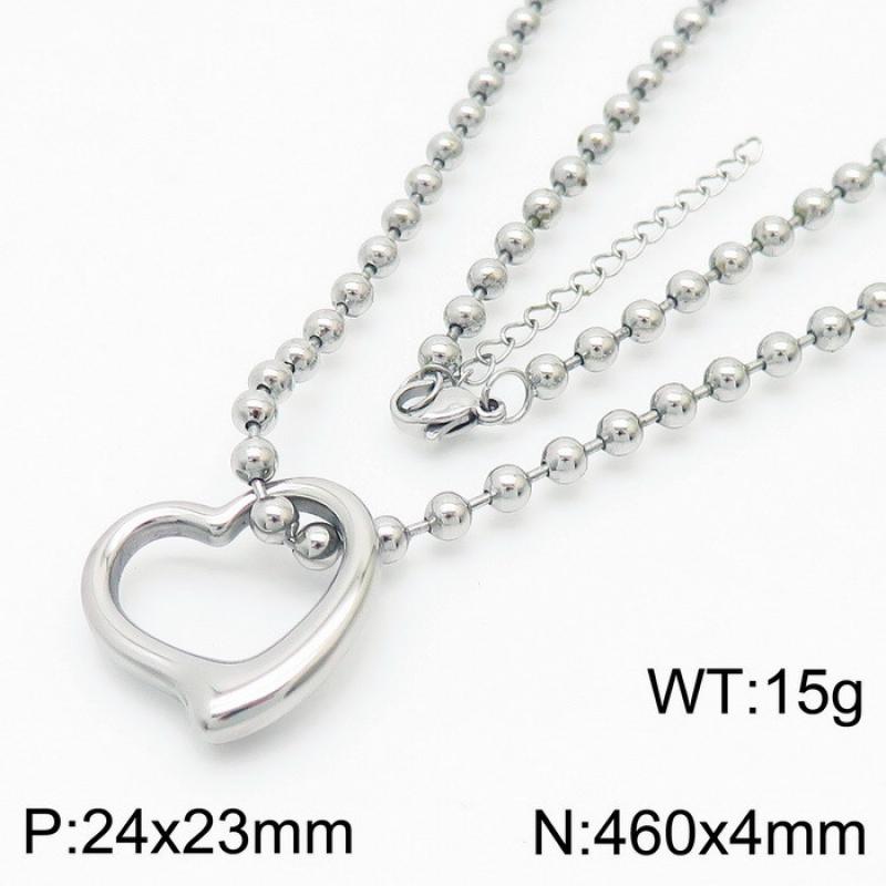 Steel necklace KN234409-Z