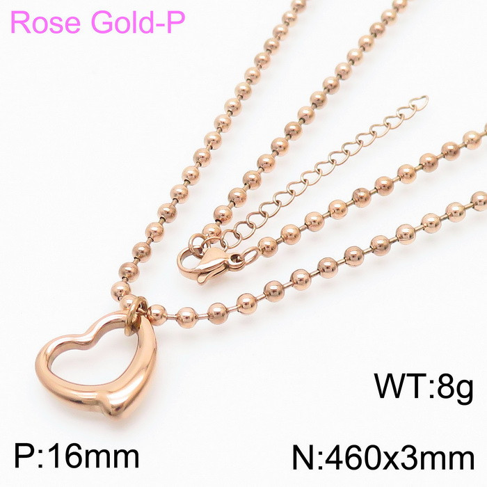 Rose gold necklace KN234390-Z