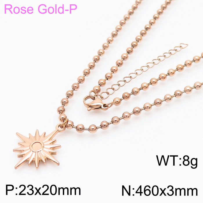 Rose gold necklace KN234384-Z