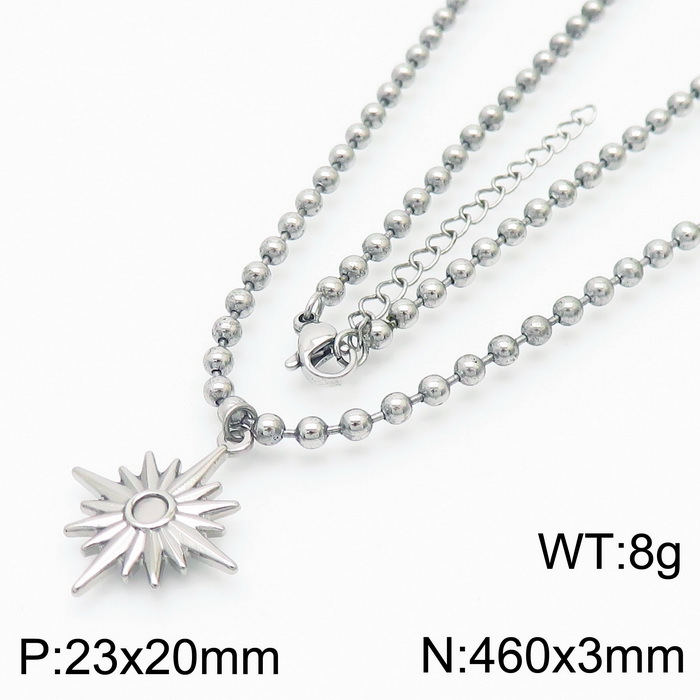 Steel necklace KN234385-Z