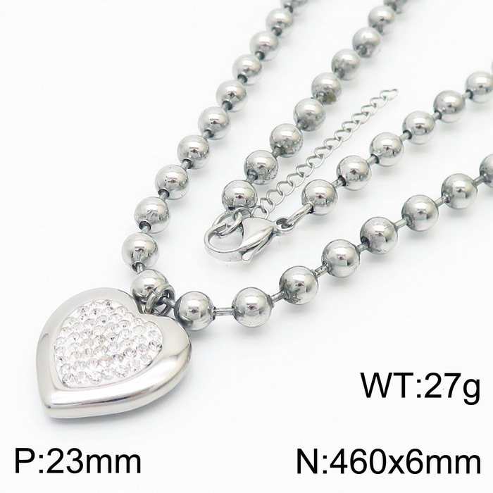 Steel necklace KN234431-Z