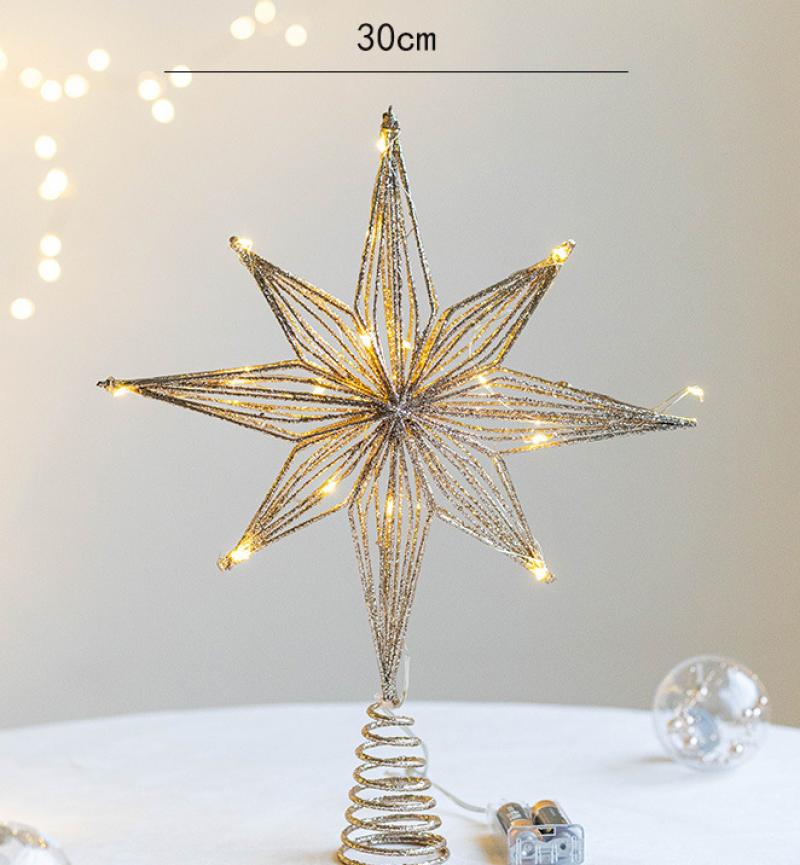 30cm champagne star lamp