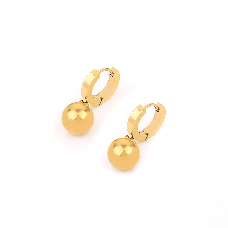 10:Round ball  earrings