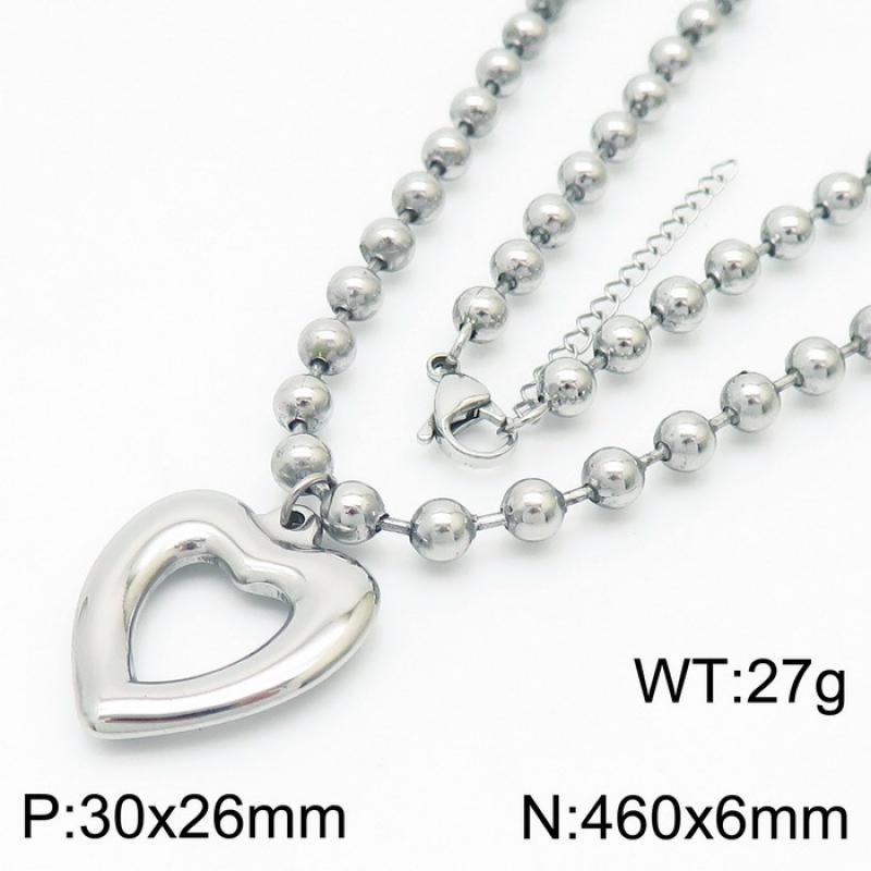 Steel necklace KN234428-Z
