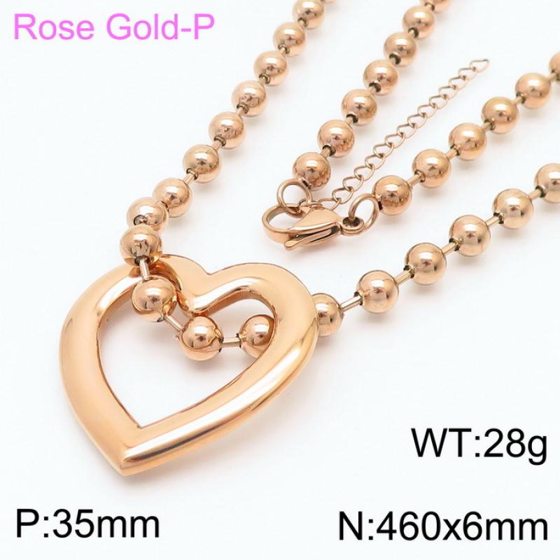 Rose gold necklace KN234424-Z