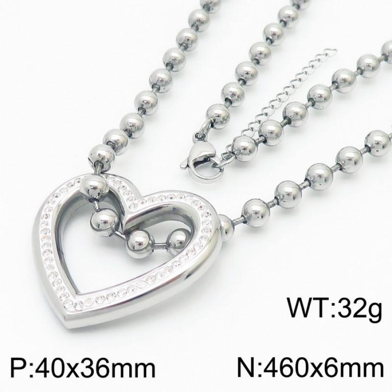 Steel necklace KN234423-Z