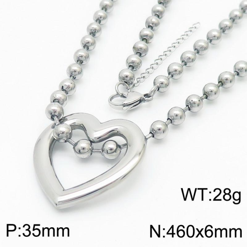 Steel necklace KN234426-Z