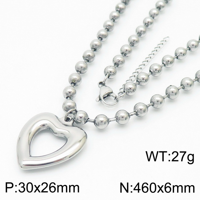 9:Steel necklace KN234428-Z