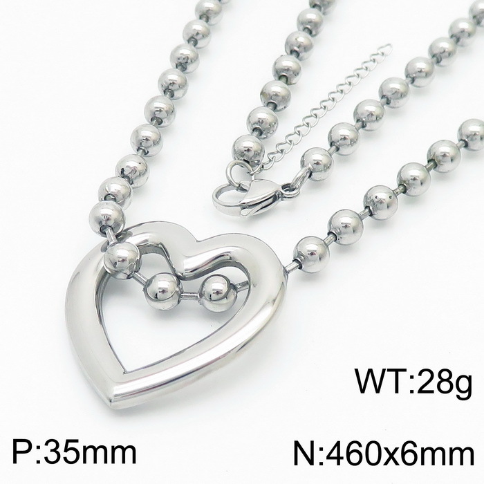 7:Steel necklace KN234426-Z