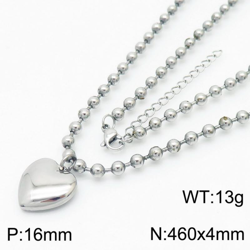 Steel necklace KN234418-Z