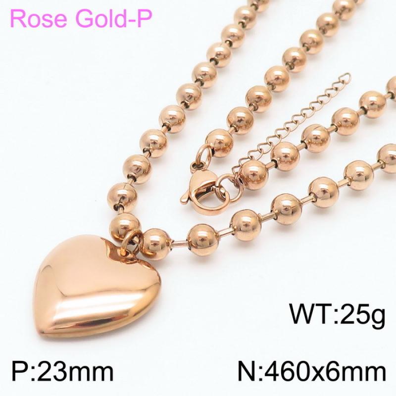 Rose gold necklace KN234438-Z