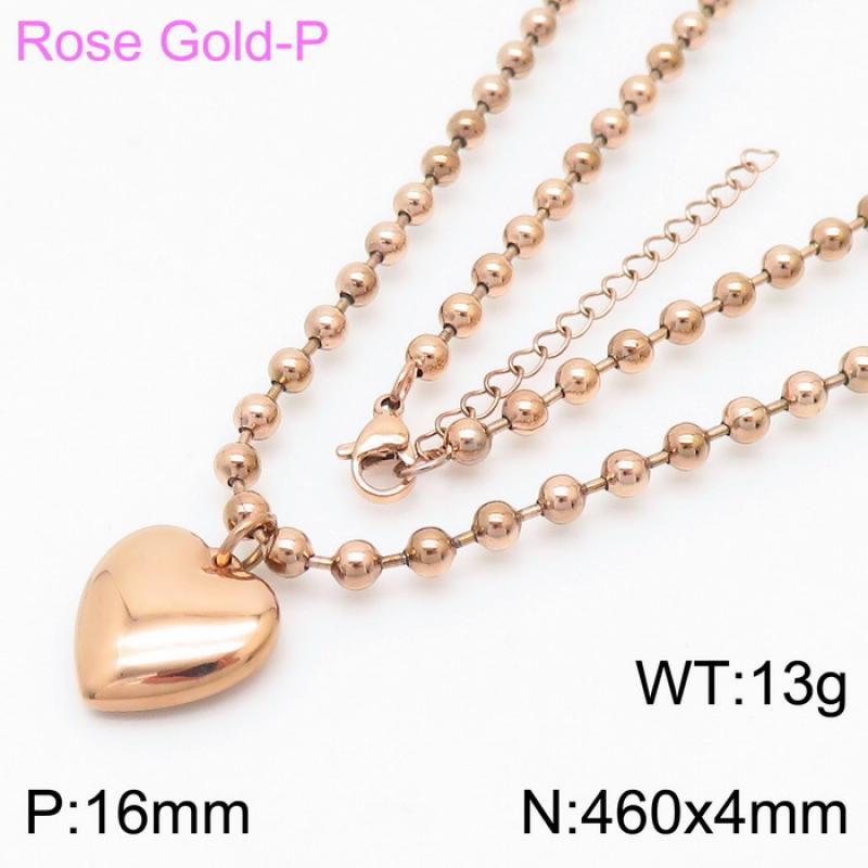Rose gold necklace KN234416-Z