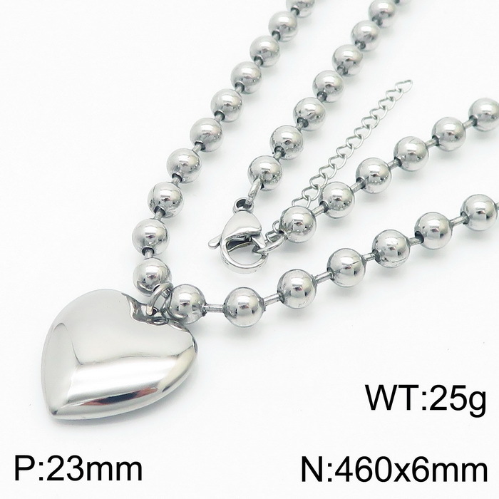 Steel necklace KN234440-Z